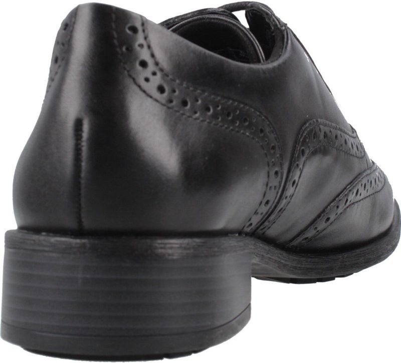 Clarks - Havisham Oak - Werkschoenen - Zwart - Premium Leer