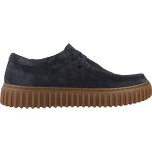 Clarks - Torhill Lo - Casual Schoen - Donker Zandkleurig - Premium Suède