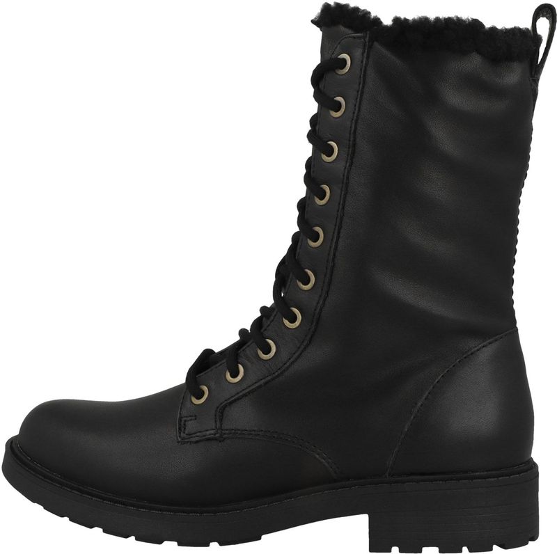 Clarks - Orinoco2 - Knielaarzen - Zwart - Warmlined Leer