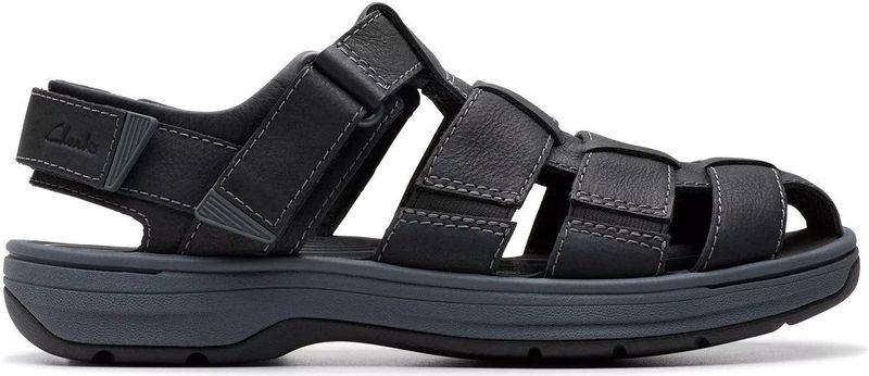 Clarks - Saltway Cove - Sandalen - Zwart - Leer - EVA-voetbed