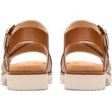 Clarks - Orinoco Cross - Dames Sandaal - Bruin - Leer