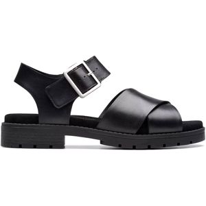 Clarks - Coledale Strap - Dames Sandaal - Zwart - Leer