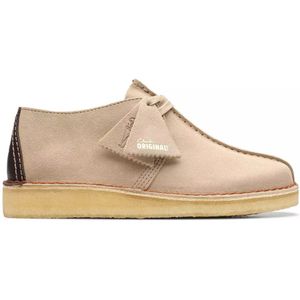Clarks - Desert Trek - Heren Veterschoen - Beige - Suède