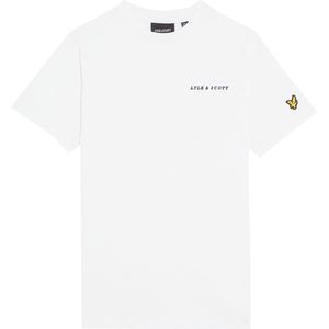Lyle & Scott Jongens Script Logo T-shirt - Wit