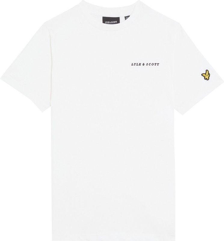 Lyle & Scott Jongens Script Logo T-shirt - Wit
