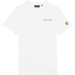 Lyle&Scott - Script - T-Shirt - Groen - Katoen - Geborduurd Logo