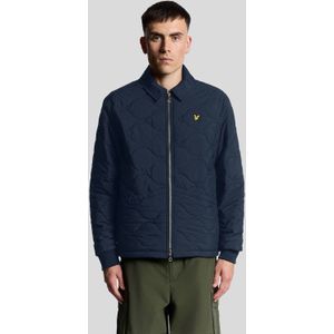 Lyle & Scott Waterafstotend Ripstop Gewatteerd Jack - Marineblauw