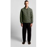 Lyle & Scott Waterafstotend Ripstop Gewatteerd Jack - Groen