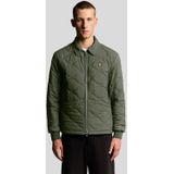 Lyle & Scott Waterafstotend Ripstop Gewatteerd Jack - Groen