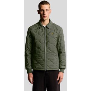 Lyle & Scott Waterafstotend Ripstop Gewatteerd Jack - Groen