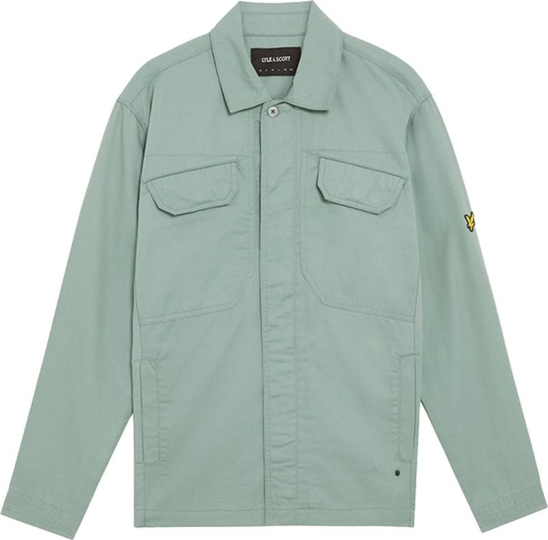 Lyle & Scott - Overshirt - Groen - Regular Fit - Lange Mouwen