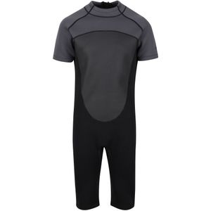 Regatta Heren kort wetsuit (S - M) (Zwart/Donkergrijs)