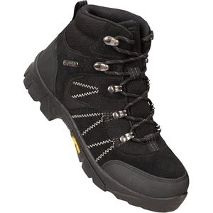 Mountain Warehouse Edinburgh Waterdichte Suède Wandelschoenen Voor Kinderen/Kinderen (Zwart) - Maat 36