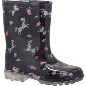 Mountain Warehouse Splash Wellington Laarzen voor kinderen/Kinderen (27 EU) (Fuchsia/Zwart/Wit)