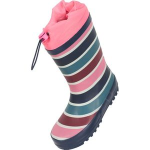 Mountain Warehouse Regenbooggestreepte Wellingtonlaarzen voor kinderen/Kinderen (30 EU) (Roze)