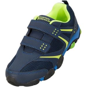 Mountain Warehouse Childrens/Kids Oplichtende Trainers (Marine / Kalk Groen) - Maat 29