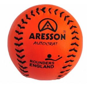 Aresson Autocraat Lederen Rounders Bal  (Oranje/zwart)