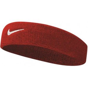 Nike Swoosh Hoofdband  (Rood/Wit)