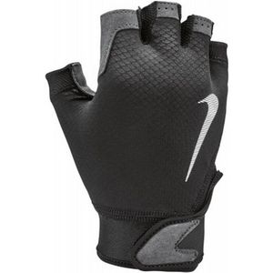 Nike Heren Ultimate Zwaargewicht Fitness Vingerloze Handschoenen (S) (Zwart/Wit/Grijs)