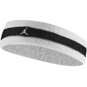 Nike Jordan Badstof Hoofdband  (Wit/zwart)