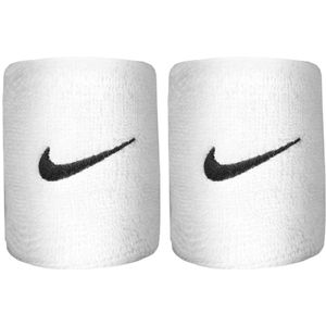 Nike Swoosh Polsband (Set van 2)  (Wit/zwart)