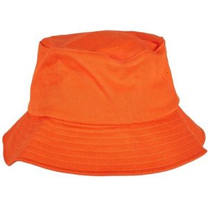 Flexfit by Yupoong Volwassenen Unisex Katoenen Twill Bucket Hat  (Oranje)