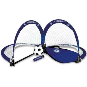 Chelsea FC Voetbal Doelen Set  (Blauw/Wit/Zwart)