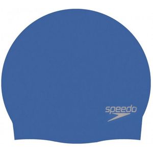 Speedo Unisex Volwassen Siliconen Zwemkapje  (Blauw)