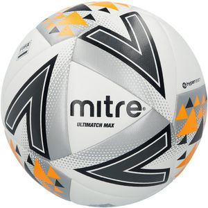 Mitre Ultimatch Max Voetbal (5) (Wit/zwart/oranje)