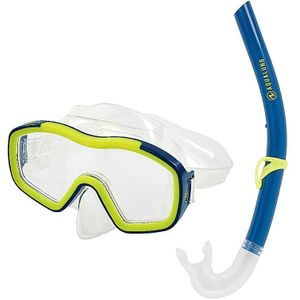 Aquasphere Kinder/Kind Wasbeermasker en Snorkel  (Transparant/Blauw/Geel)