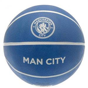 Manchester City FC Crest Basketbal (7) (Hemelsblauw/Wit)