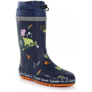 Regatta Kinderen/Kinderen Splash Peppa Pig Wellington Boots (Marine/Oranje/Groen)