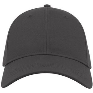 Atlantis Unisex gebogen Twill Baseball Cap voor volwassenen  (Donkergrijs)