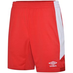 Umbro Heren Vier Shorts (Vermiljoen/Wit)
