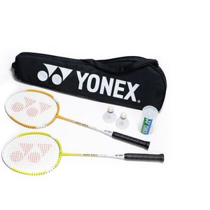 Yonex 2-speler badmintonset (Set van 5)  (Zwart/Wit/Geel)