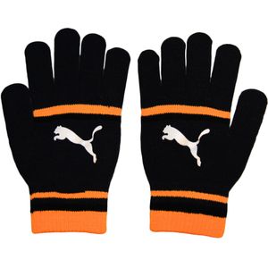 Puma Dames/Dames Gestreepte Handschoenen (M) (Zwart/Oranje)