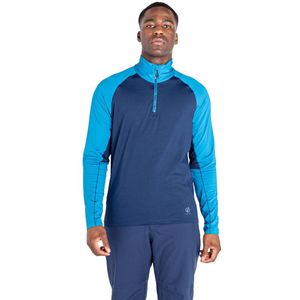 Dare 2B - Fuser Core Stretch Half Zip Thermo Top - Nightfall Marine - Donker Methylblauw