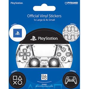 Playstation Vinyl Stickers (Pak van 5)  (Zwart/Wit/Blauw)
