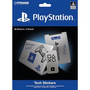 Playstation Logo Tech Stickers (Set van 26)  (Blauw/Wit)