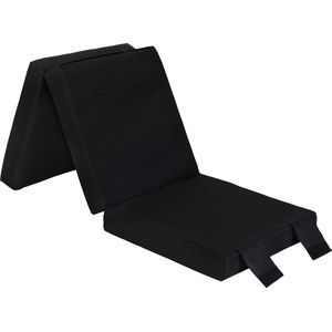 Opvouwbare Matras - Volwassen Reizend Vouwmatras - Logeermatras Opvouwbaar – Zetelbed - Opvouwbaar Logeerbed 1 Persoons - Logeerbed