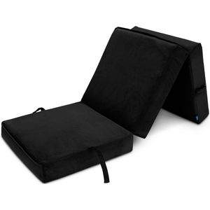 Fluween Opvouwbaar Matras - Volwassen Vouwmatras 1 Persoons - Logeermatras Opvouwbaar - Logeermatrassen - Inklapbaar Matras Logeerbed