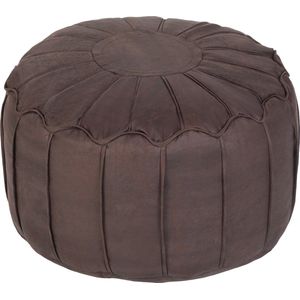 Ontspannen Zitzak Voetenbankje Kunstleer Ottoman Bean bag Poefs Lichtgewicht Zacht Voetenbankje Ergonomisch Ontwerp Rond Moroccan Poef