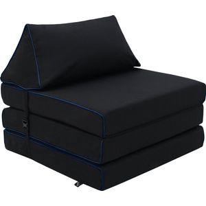 Opvouwbare Matras - Vouwmatras - Volwassenen Opvouwbare Matras - Gaming Matras - Logeermatras Opvouwbaar - Zetelbed - Opvouwbaar 1 Persoons