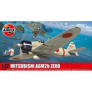 1:72 Airfix 01005B Mitsubishi A6M2B Zero Plastic Modelbouwpakket