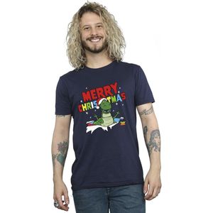 Disney Heren Toy Story Rex Kerstmis Burst T-Shirt