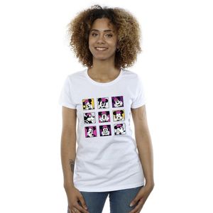 Li-cense Disney dames minnie mouse vierkantjes katoenen t-shirt