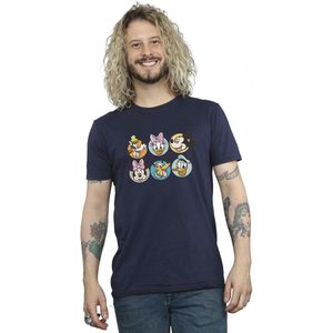 Li-cense Disney heren mickey mouse and friends gezichten t-shirt