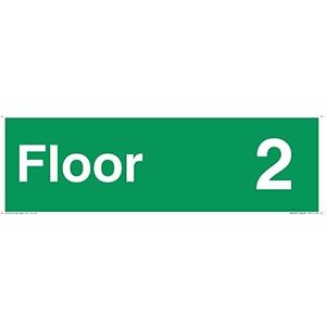 Tekstbord ""Floor 2"" - brandbeveiliging: goedgekeurd document B - L41