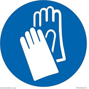 Obligatoire : Porter des gants de protection – 150 x 150 mm – S15