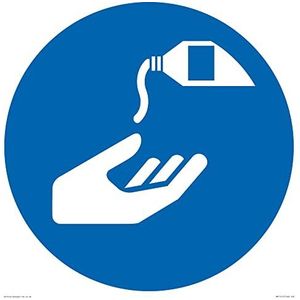 Obligatoire : panneau « Use Barriere Cream » – 400 x 400 mm – S40